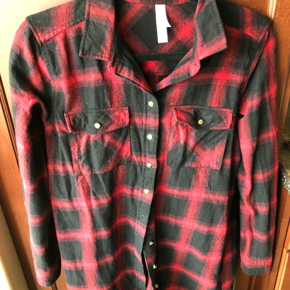 2/$15 Warehouse One Button-Down Cotton Flannel Shirt - Picture 1 of 4